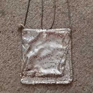 Franchi Silver Metallic Crossbody Bag--EXCELLENT CONDITION!!!